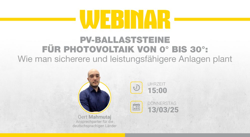 PV-Ballaststeine für Photovoltaik von 0° bis 30°: Wie man sicherere und leistungsfähigere Anlagen plant