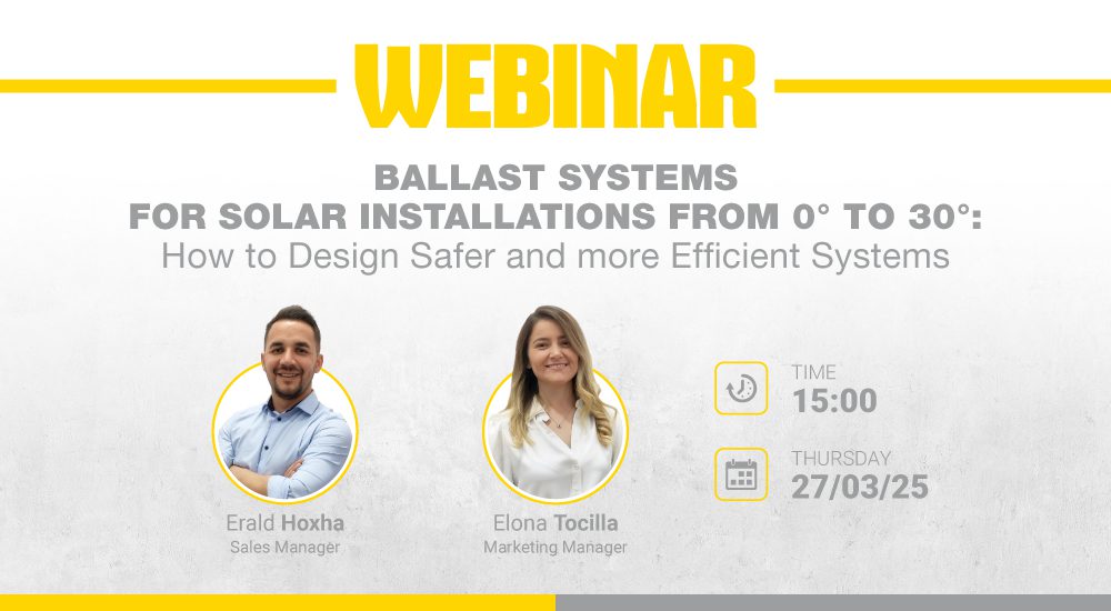 Ballast Systems for Solar installations from 0° to 30°: How to Design Safer and more Efficient Systems
