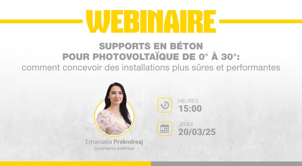 Supports en béton pour photovoltaïque de 0° à 30° : comment concevoir des installations plus sûres et performantes